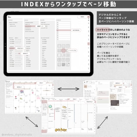 Syncbook+｜2025年10月〜2026年12月｜ウィークリーバーチカル｜+mini｜アップル統合ハイパーリンク｜デジタルプランナー