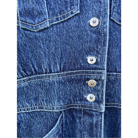 vintage denim jumpsuit
