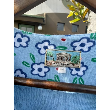 made in Italy blue flower print jacket