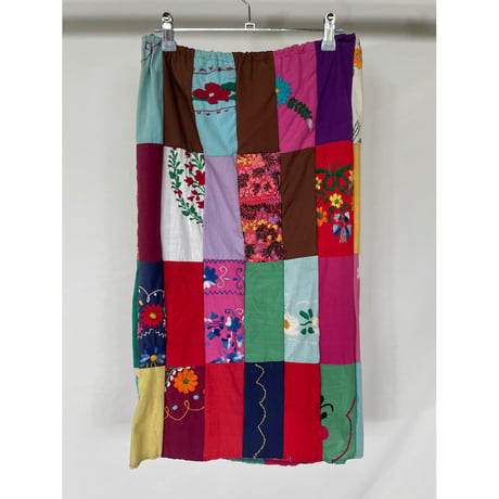 vintage handmade patchwork skirt
