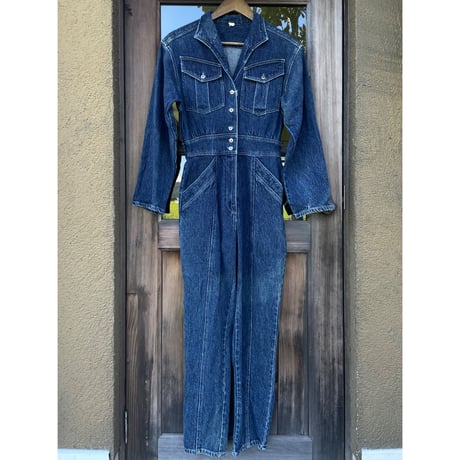 vintage denim jumpsuit