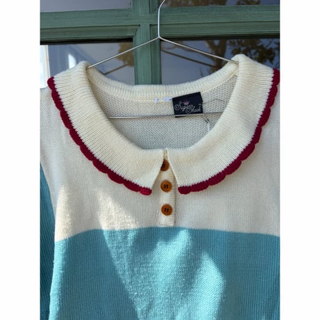 half sleeve knit tops