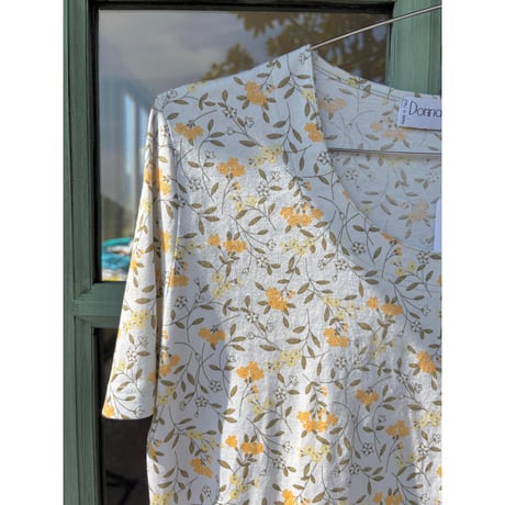 made in Italy floral design tops