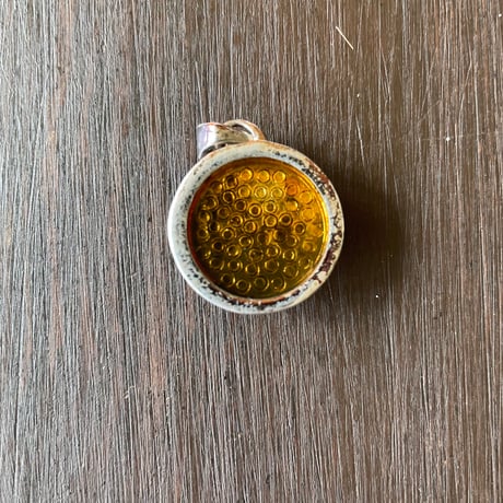 Orange heart pendant top