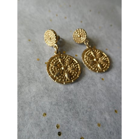 vintage gold plated pierces