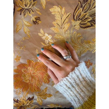 silver crafted ring