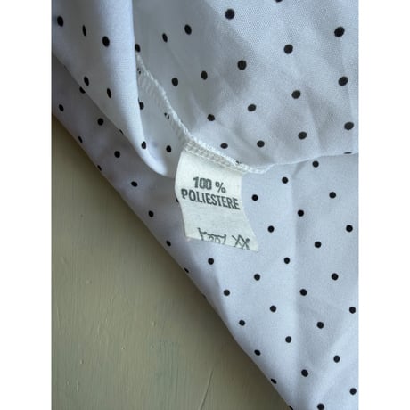 70s Italy vintage dot sheer blouse