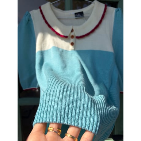 half sleeve knit tops