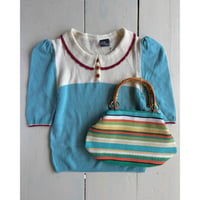 half sleeve knit tops
