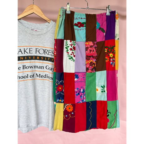 vintage handmade patchwork skirt