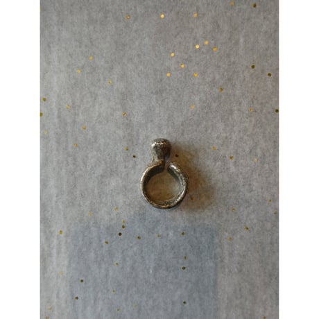 silver crafted ring