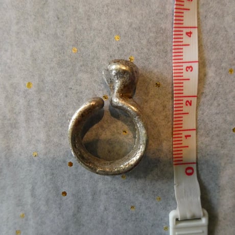 silver crafted ring