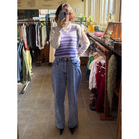 made in Italy purple knit vest