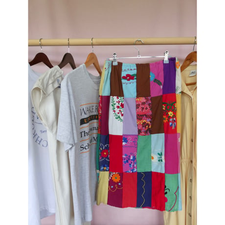 vintage handmade patchwork skirt