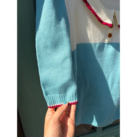 half sleeve knit tops