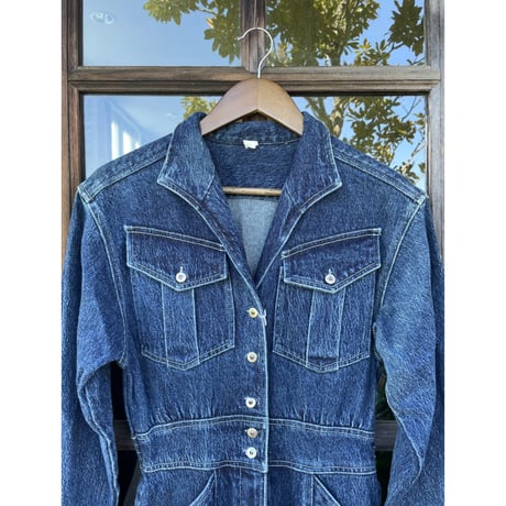 vintage denim jumpsuit