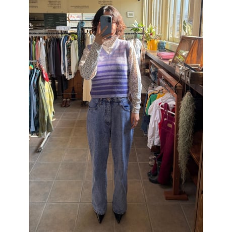 made in Italy purple knit vest