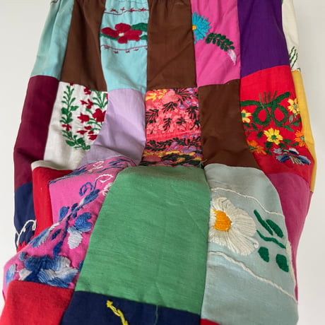 vintage handmade patchwork skirt