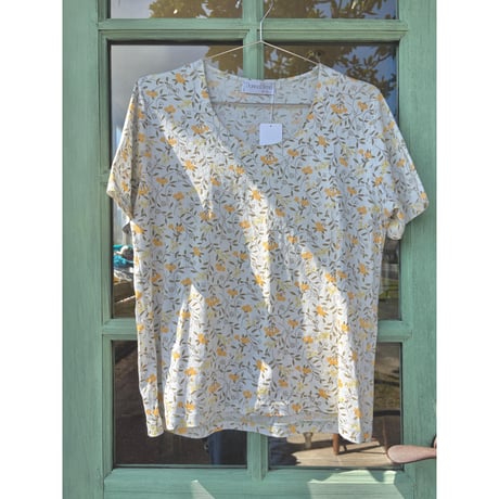 made in Italy floral design tops