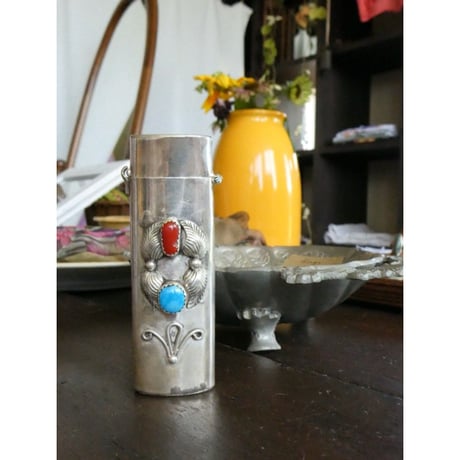 1970s Navajo native american lighter holder