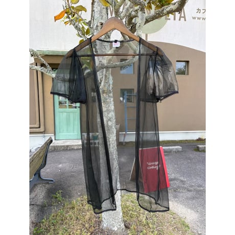 made in USA sheer black tops