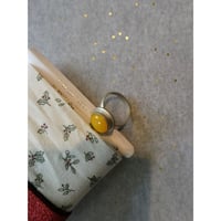 yellow stone ring