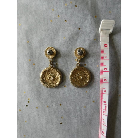 vintage gold plated pierces