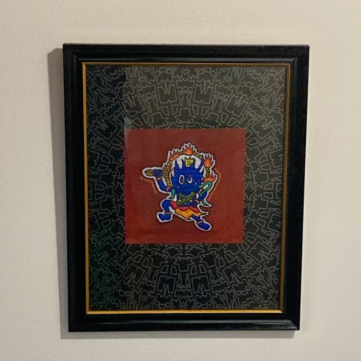 金剛蔵王大権現 金峯山寺 '糸を描くシリーズ' 】オリジナル額装一点物