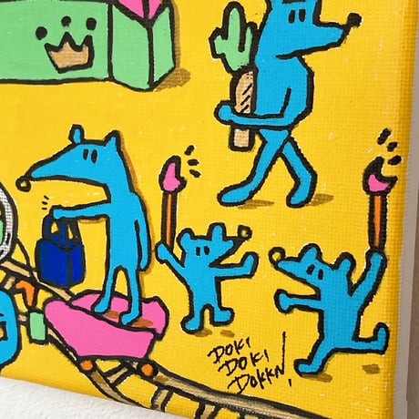 にんきのおやつやさん【手描き原画：一点物】