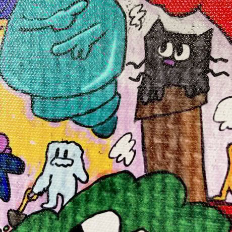 ビルとモーリー【12inch / canvas / 複製原画】