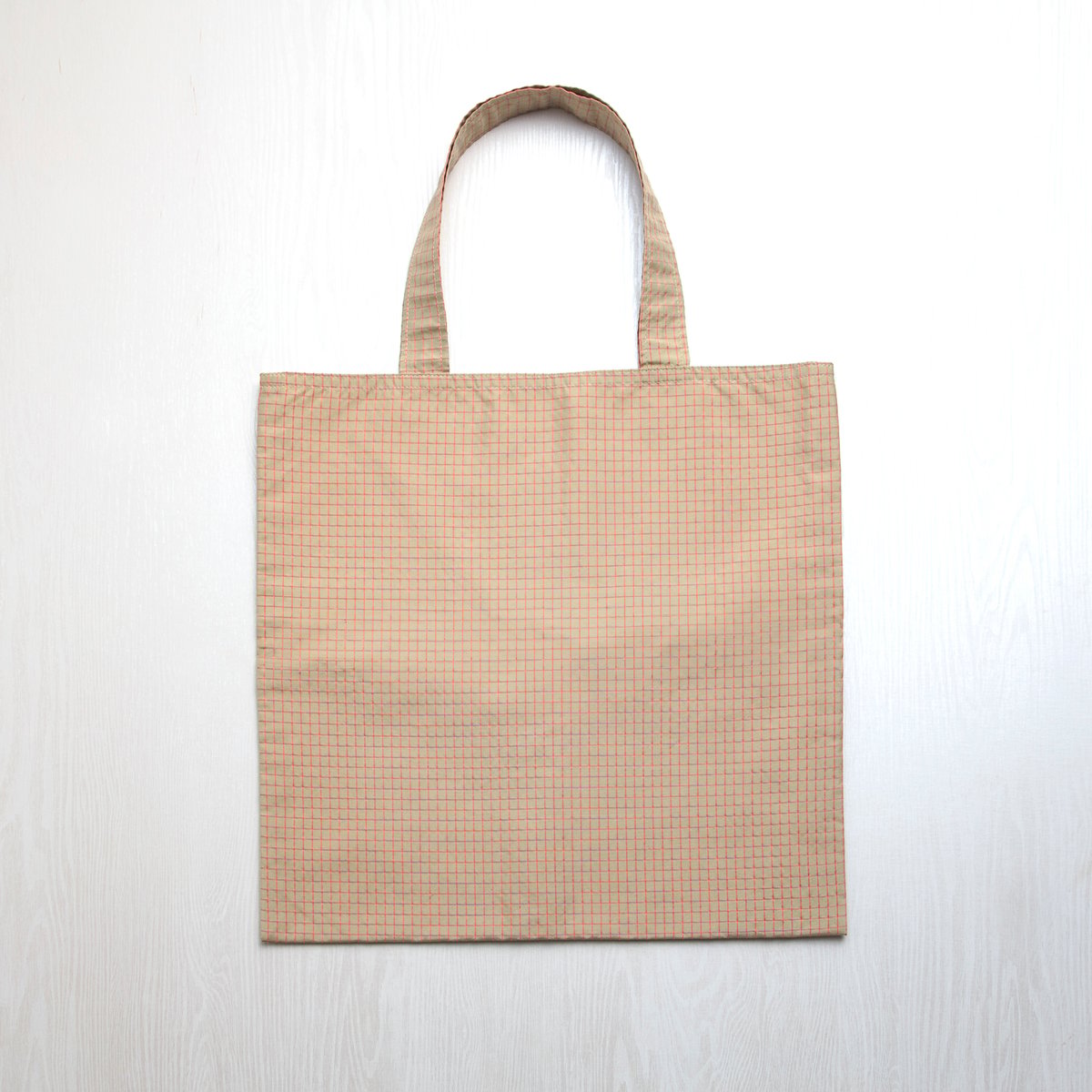 大島紬トート（チェック柄／ピンク) | 「道の駅」都城NiQLL STORE