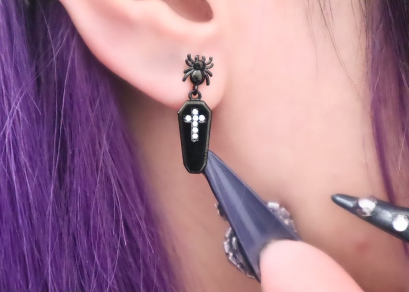 MIO HARUTAKA スパイダー & スパイダーウェブピアス （WG