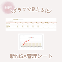 グラフで見える化⌇ずっと使える新NISA管理シート