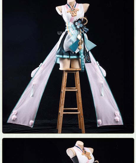 VOCALOID 初音ミク 陰陽師本格幻想コラボ コスプレ 衣装 UWOWO