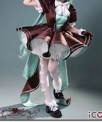 VOCALOID 初音ミク うさぎ ドレス コスプレ 衣装 iCOS
