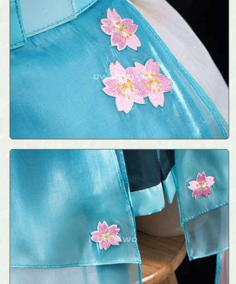 VOCALOID 初音ミク 陰陽師本格幻想コラボ コスプレ 衣装 UWOWO
