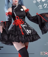 VOCALOID 初音ミク チャイナドレス 中華風 コスプレ 衣装 iCOS