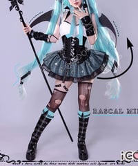 VOCALOID 初音ミク ラスカルコラボ コスプレ 衣装 iCOS