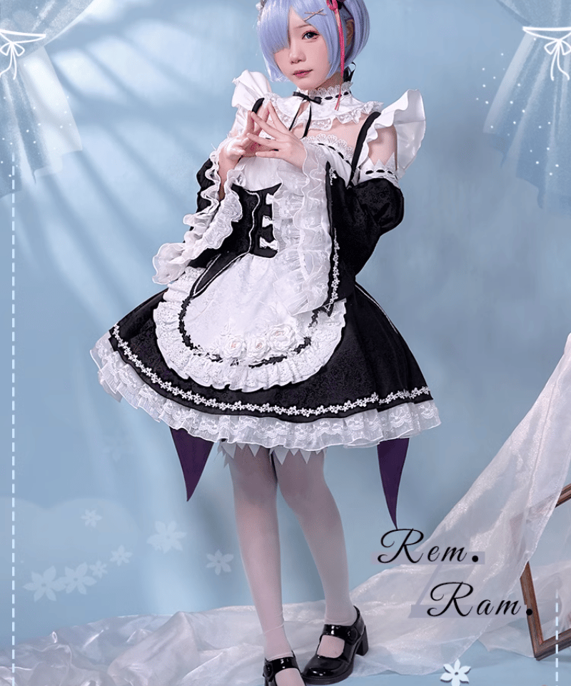 Re:ゼロから始める異世界生活 豪華版 レム ラム リゼロ コスプレ 衣装