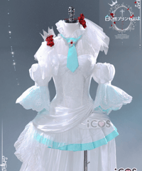 VOCALOID 初音ミク 白い雪のプリンセスは コスプレ 衣装 iCOS