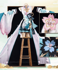 VOCALOID 初音ミク 陰陽師本格幻想コラボ コスプレ 衣装 UWOWO