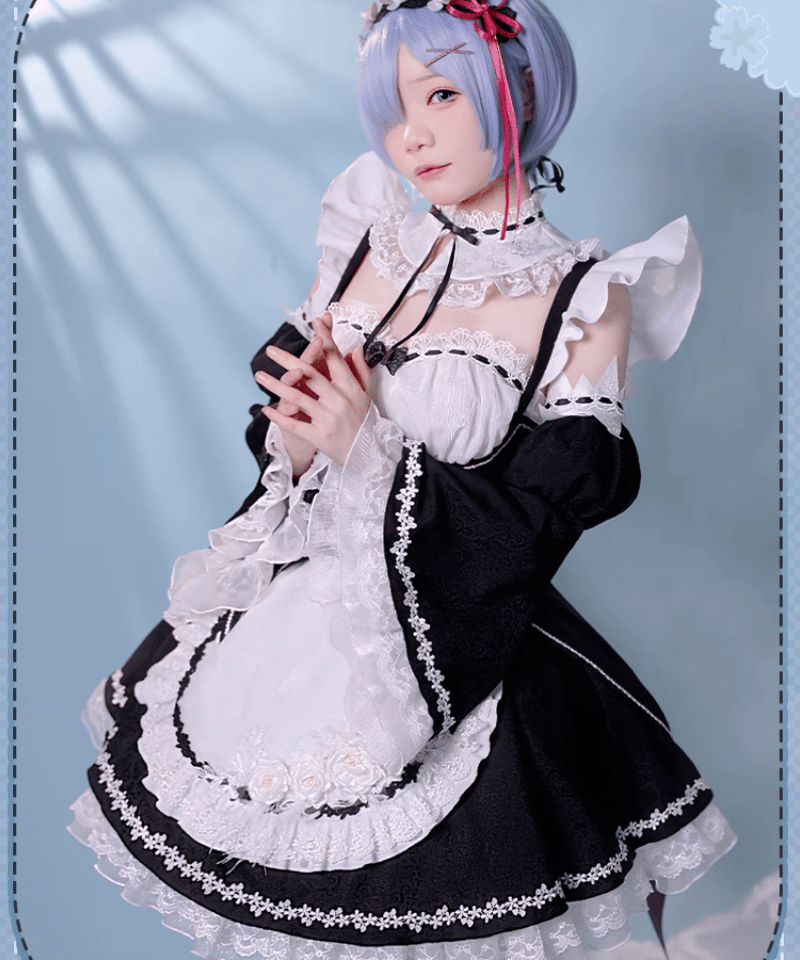 Re:ゼロから始める異世界生活 豪華版 レム ラム リゼロ コスプレ 衣装