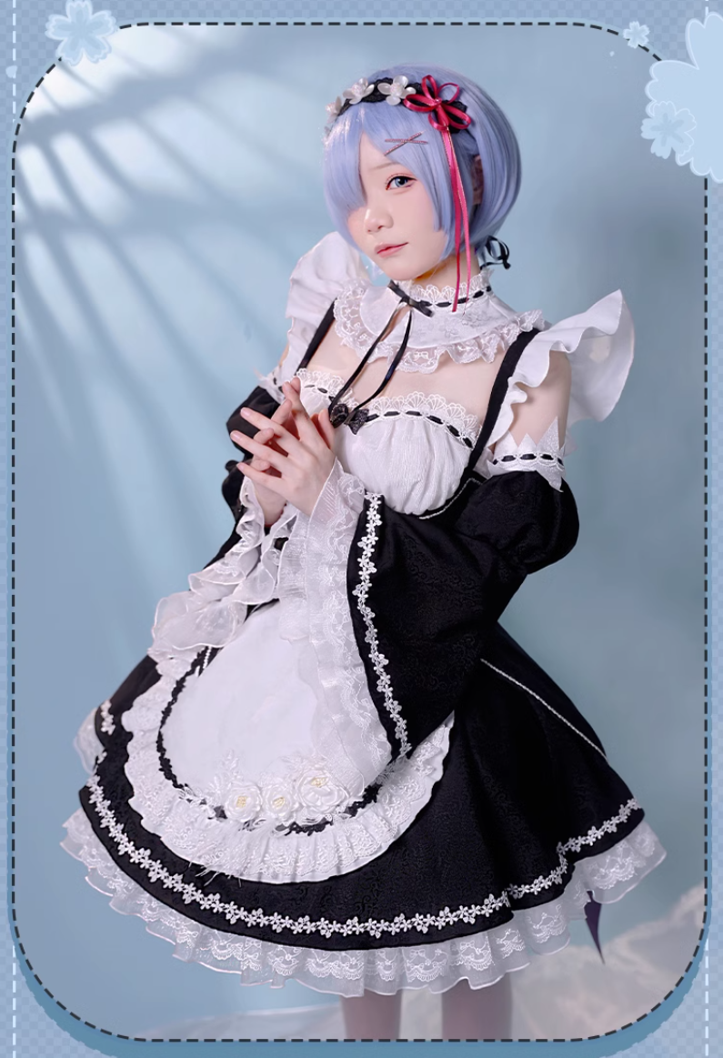 Re:ゼロから始める異世界生活 豪華版 レム ラム リゼロ コスプレ 衣装