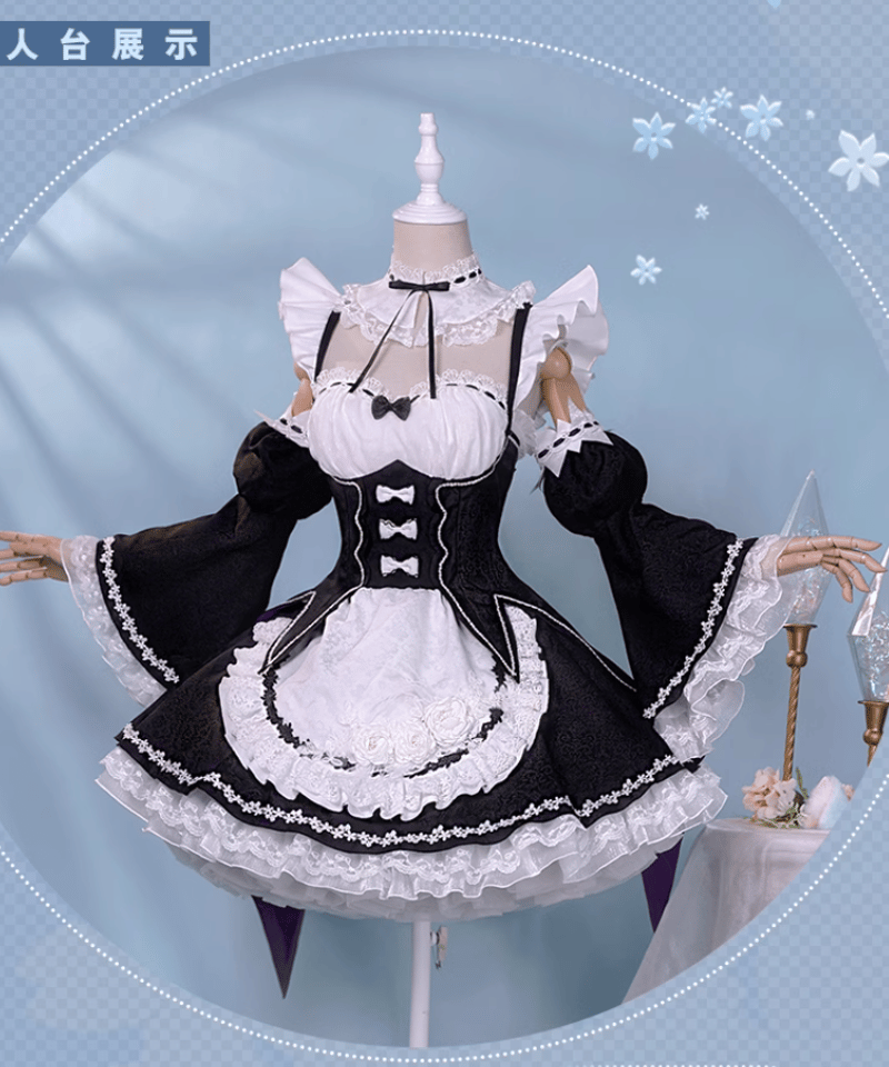 Re:ゼロから始める異世界生活 豪華版 レム ラム リゼロ コスプレ 衣装