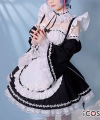 Re:ゼロから始める異世界生活 豪華版 レム ラム リゼロ コスプレ 衣装 iCOS