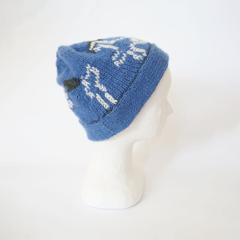 希少 カウチン族ハンドメイド ニットキャップ 帽子 1/2 カウチンニットキャップ | kan.