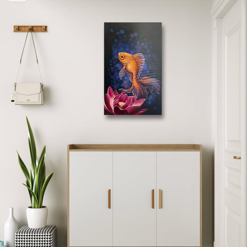 蓮と金魚】 | Oharu art store