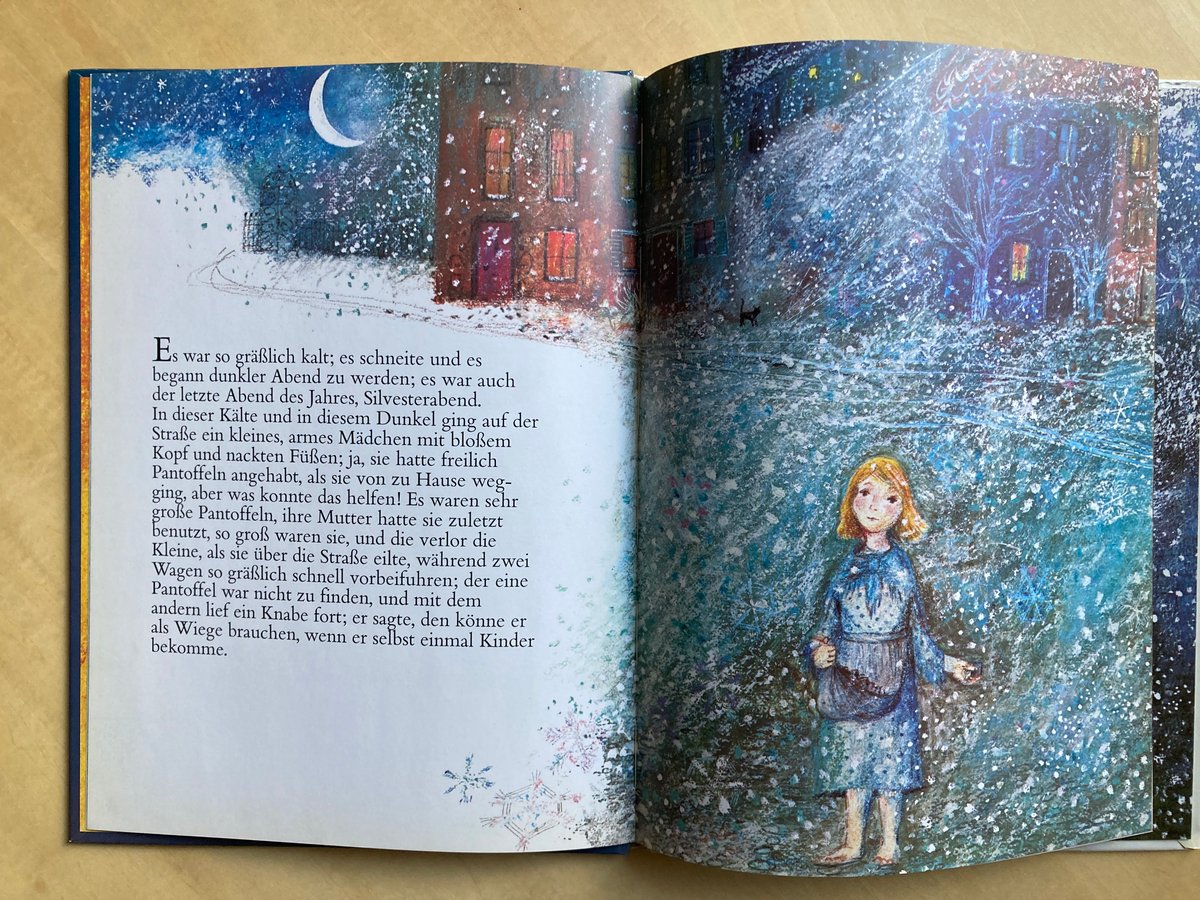 マッチ売りの少女のドイツ語版 バーナデット・ワッツ「マッチ売りの少女」 ドイツ語 | 書古四角