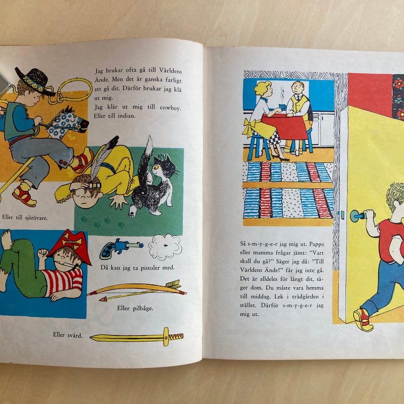 スウェーデン絵本「RESAN TILL VARLDENS ANDE」 ビンテージ 古書 北欧