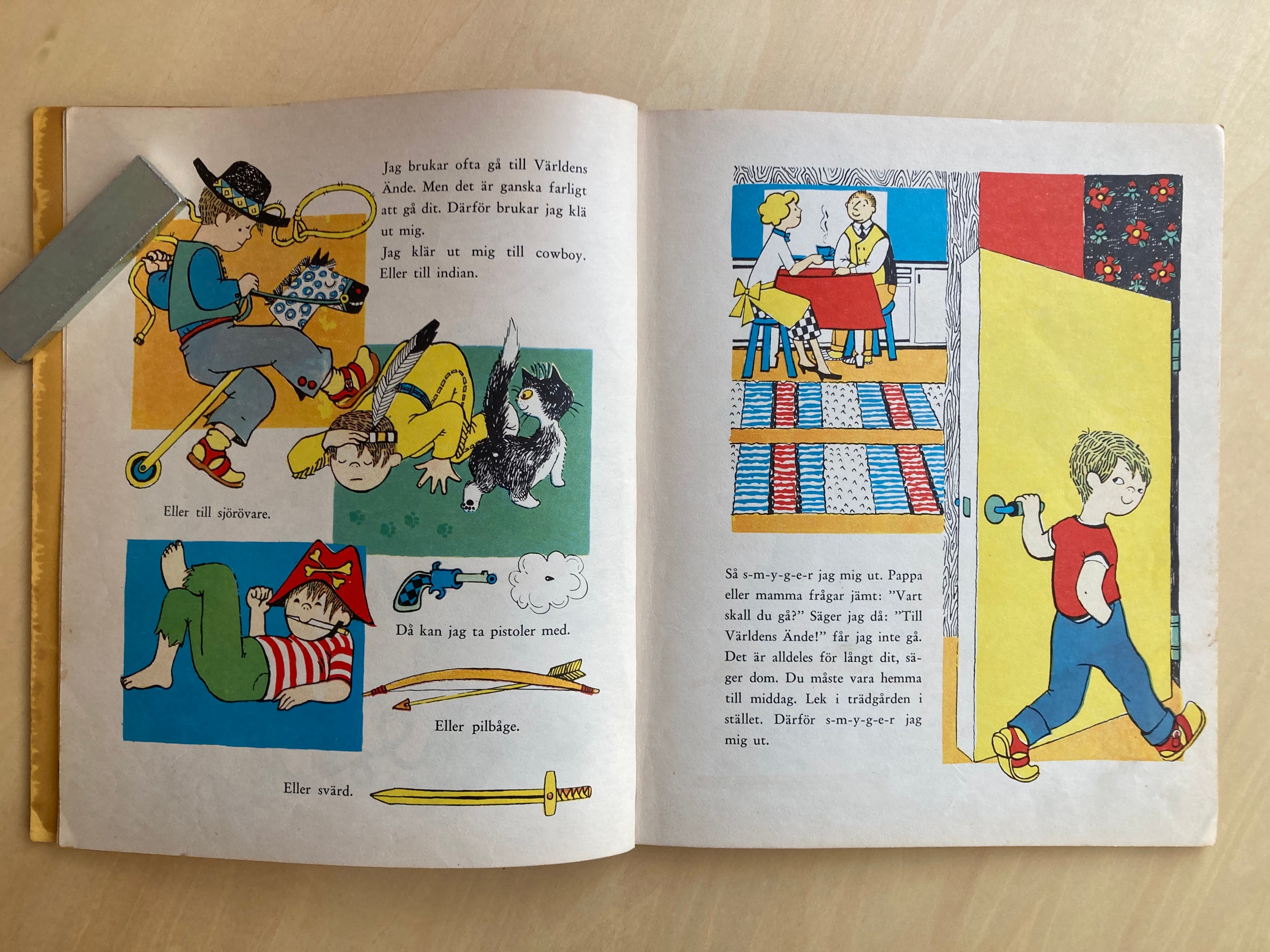 スウェーデン絵本「RESAN TILL VARLDENS ANDE」 ビンテージ 古書 北欧